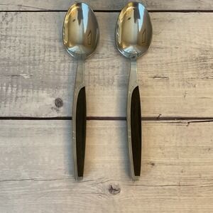 Marcrest Ebony Elegance Stainless 2 Tablespoon Serving  Atomic Starburst Japan